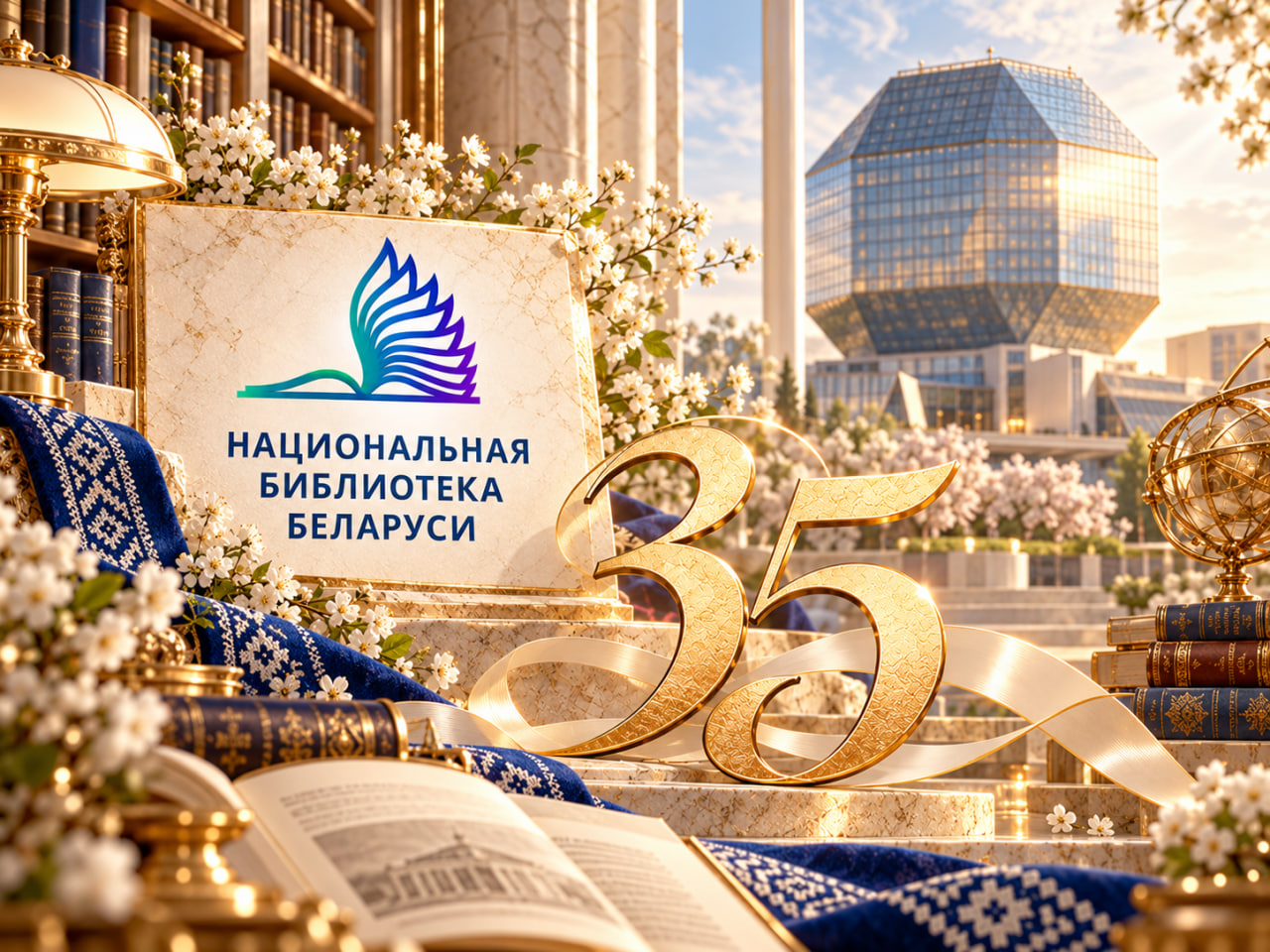 Віншаванне ад Нацыянальнай бібліятэкі Беларусі